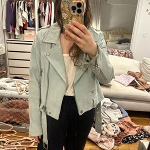 Blank NYC green motto jacket